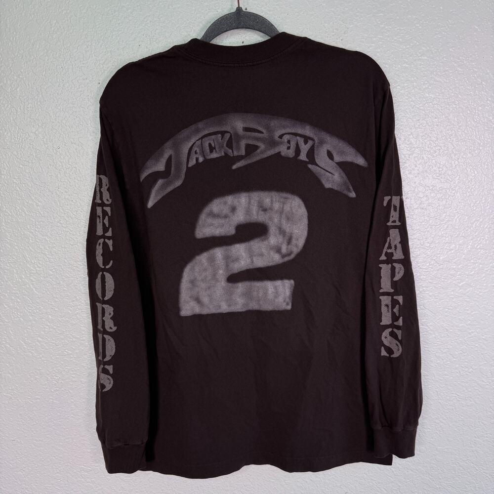Travis Scott JackBoys 2 Shirt Mens Medium Cactus Jack Brown Long Sleeve Merch